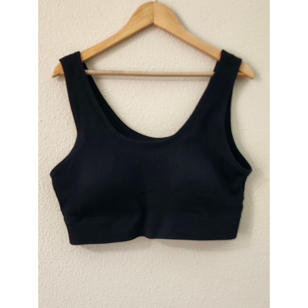 Torrid Curve Ribbed Black Bralette  Sports Bra 3X
